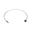 Barbarulo Napoli Ansteckkette „Malachit" Aus Sterlingsilber Reine Handarbeit* Manschettenknöpfe Und Schmuck