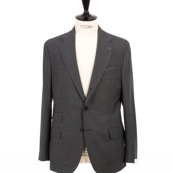 De Petrillo Anzug „Sartorial Business-Class" Aus Reiner Wolle Handgefertigt* Anzugjacke