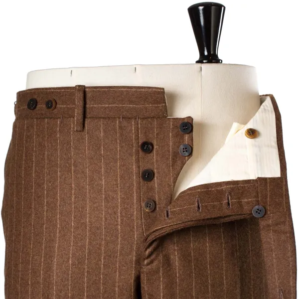 Orazio Luciano Anzug „Vintage-Chalkstripe" Aus Reiner Wolle „Vintage Fox" Von Fox Brot* Anzugjacke
