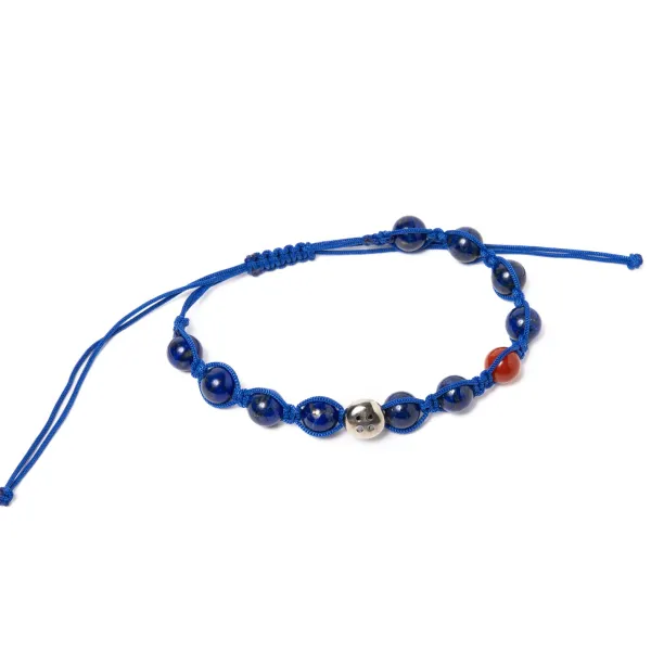 Barbarulo Napoli Armband „Blue Love" Mit Blauen Steinen Und Knopf Aus Sterlingsilber* Manschettenknöpfe Und Schmuck