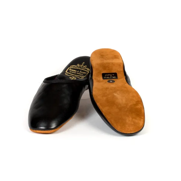 Bowhill u0026 Elliott Bowhill & Elliot X Mj: Schwarzer Slipper Aus Kalbsleder* Freizeitkleidung