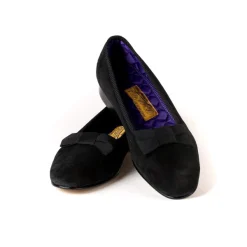 Bowhill u0026 Elliott Bowhill & Elliot X Mj: Schwarze Schuhe „Opera Pump" Aus Wildleder Mit Lea* S