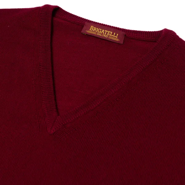 Brigatelli seit 1922 Brigatelli Dal 1922 Per Michael Jondral: V-Pullover Aus Feinstem Merin* Strickwaren