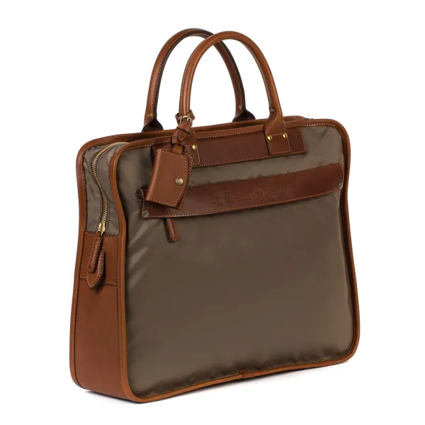 Felisi Business-Tasche "Carry On" Aus -Nylon Und Sattelleder - Handarbe* Taschen