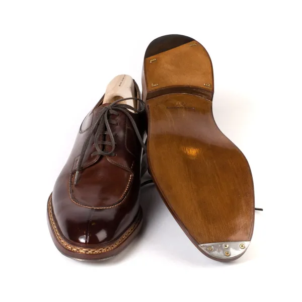 Saint Crispin's Derby „Norvegian Split Toe" Aus Braunem Kalbsleder Handkoloriert* Mto