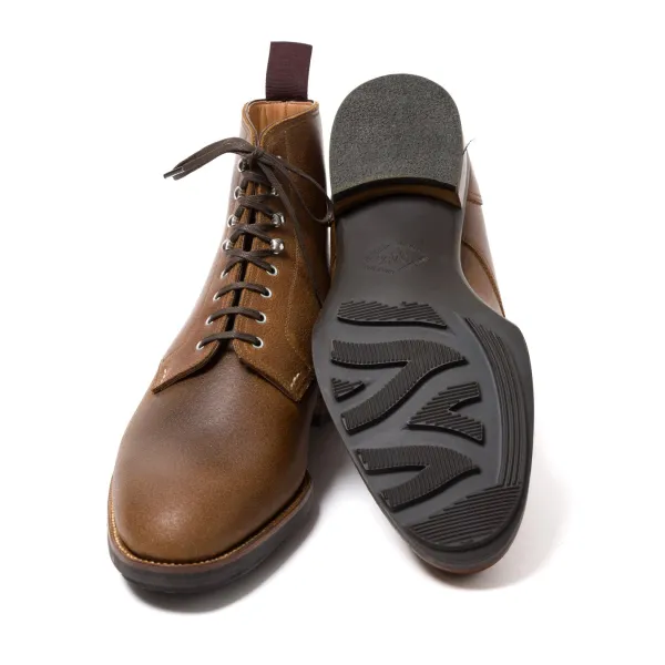 Saint Crispin's Derby-Stiefel „Mountain Walk" Aus Braunem Juchtenleder - E* Mto