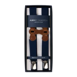 Albert Thurston Dunkelblaue Elastische Hosentrager „Infinity" Mit Clips* Zahnspange