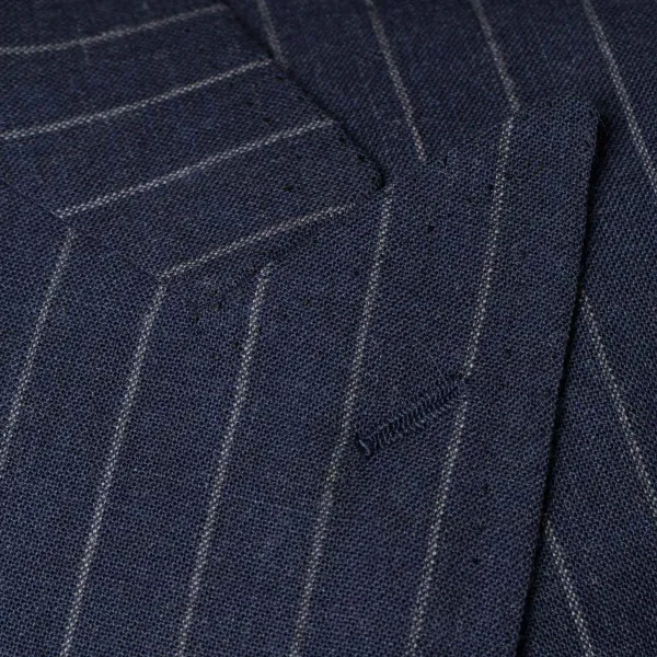 Cesare Attolini Dunkelblauer Anzug „Avvocato" Aus Englischer High-Twist-Wolle Rein Han* Anzugjacke
