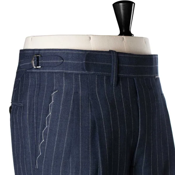 Cesare Attolini Dunkelblauer Anzug „Avvocato" Aus Englischer High-Twist-Wolle Rein Han* Anzugjacke