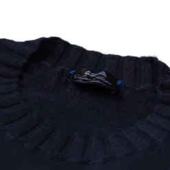 Cesare Attolini Dunkelblauer Pullover „Round Rib