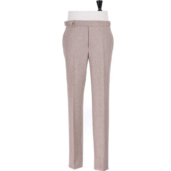Rota Sartorial Exklusiv Bei Michael Jondral: Sandbraune Hose Aus Wollflanell Rot* Hose