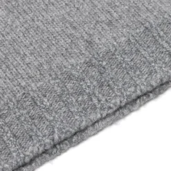 Fedeli Exklusiv Bei Michael Jondral: Flanellgrauer 4-Lagiger Piuma-Kaschmir-Sweat* Strickwaren