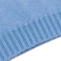 Fedeli Exklusiv Bei Michael Jondral: Azure Blue Scottish 4-Ply Cashmere Turtl* Strickwaren