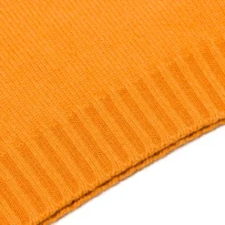 Fedeli Exklusiv Bei Michael Jondral: Orangefarbener Schottischer 4-Lagiger Kaschmir-Turtlenec* Strickwaren