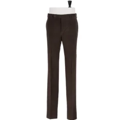 Rota Sartorial Exklusiv Bei Michael Jondral: Dunkelbraune Hose Aus Englischer Baumwolle Mo* Hose