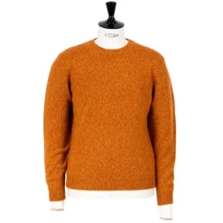 Fedeli Exklusiv Bei Michael Jondral: Orange Scottish 3-Ply Mouline Cashmere S* Strickwaren