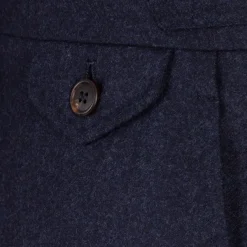 Rota Sartorial Exklusiv Bei Michael Jondral: Blaue Flanellhose Aus Reiner Wolle Rota Sart* Hose