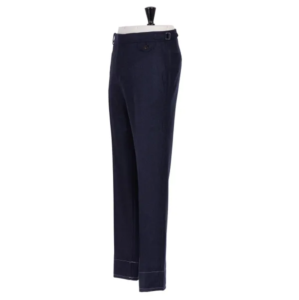 Rota Sartorial Exklusiv Bei Michael Jondral: Blaue Flanellhose Aus Reiner Wolle Rota Sart* Hose