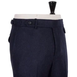 Rota Sartorial Exklusiv Bei Michael Jondral: Blaue Flanellhose Aus Reiner Wolle Rota Sart* Hose