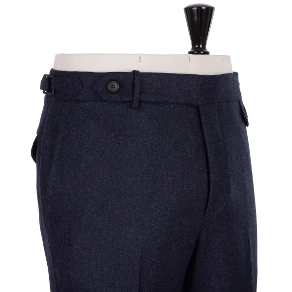 Rota Sartorial Exklusiv Bei Michael Jondral: Blaue Flanellhose Aus Reiner Wolle Rota Sart* Hose