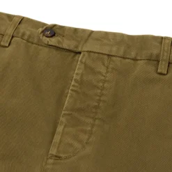 Rota Sport Exklusiv Bei Michael Jondral: Winter-Chino Aus Olivgrunem Baumwollmix Ro* Hose