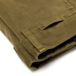 Rota Sport Exklusiv Bei Michael Jondral: Winter-Chino Aus Olivgrunem Baumwollmix Ro* Hose
