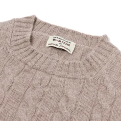 William Lockie Exklusiv Bei Mj: Pullover „Crew Cable-Rib" Aus Reiner Geelong-Lammwolle 3-Lagig* Strickwaren