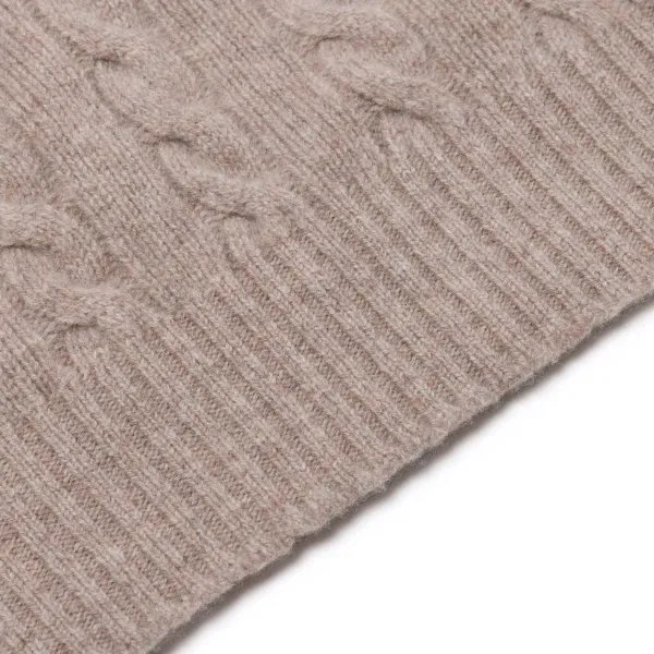 William Lockie Exklusiv Bei Mj: Pullover „Crew Cable-Rib" Aus Reiner Geelong-Lammwolle 3-Lagig* Strickwaren