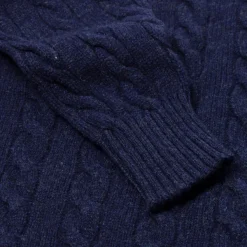 William Lockie Exklusiv Bei Mj: Pullover „Crew Cable-Rib