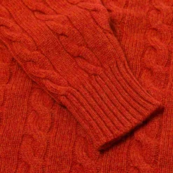 William Lockie Exklusiv Bei Mj: Pullover „Crew Cable-Rib