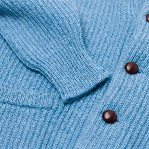 William Lockie Exklusiv Bei Mj: Schal-Cardigan „Iconic-Shawl" Aus Feinstem Schottischen La* Strickwaren