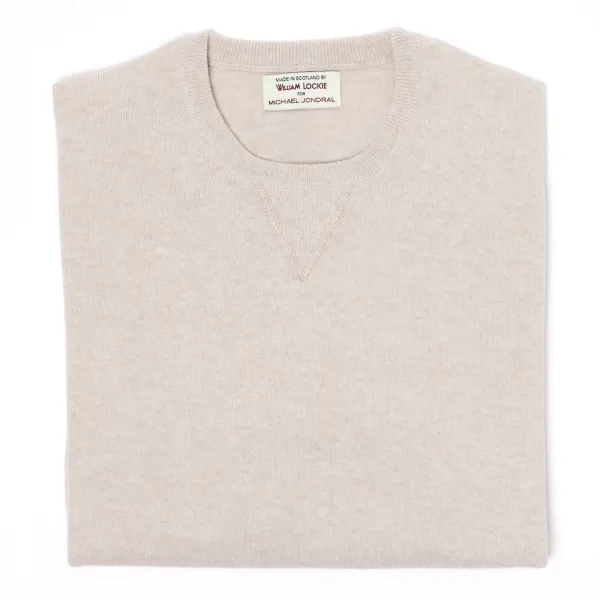 William Lockie Exklusiv Bei Mj: Vintage-Pullover Mit Rundhalsausschnitt Aus Reinem Super-Geelong-Lammleder* Strickwaren
