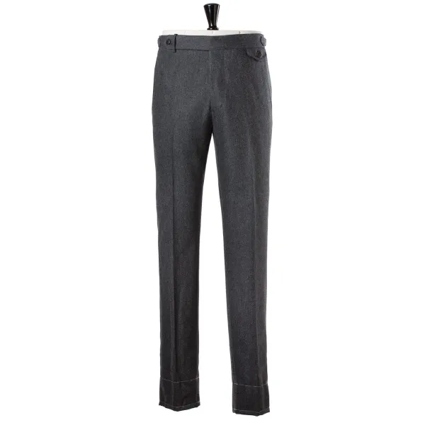 Rota Sartorial Exklusiv Fur Michael Jondral: Graue Flanellhose Aus Reiner Wolle Rota* Hose