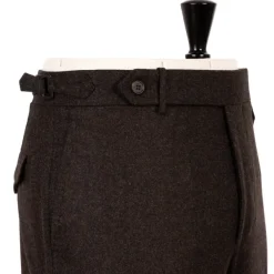 Rota Sartorial Exklusiv Fur Michael Jondral: Braune Flanellhose Aus Reiner Wolle* Hose