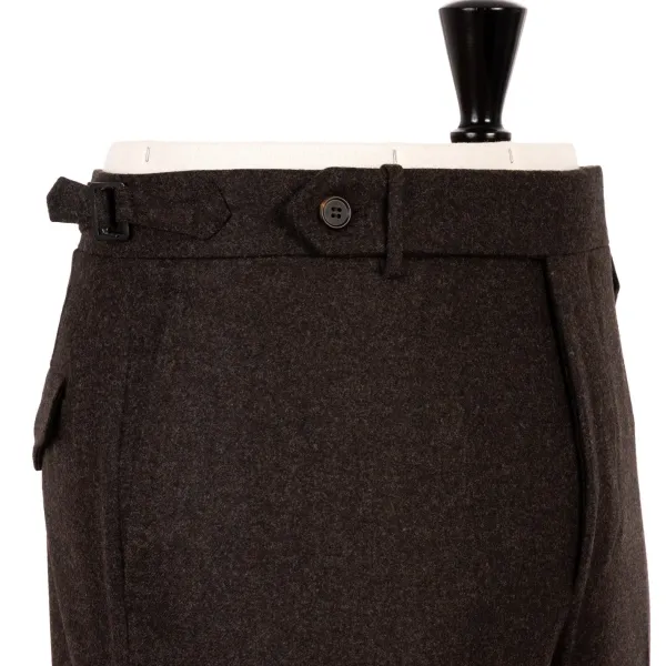 Rota Sartorial Exklusiv Fur Michael Jondral: Braune Flanellhose Aus Reiner Wolle* Hose