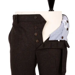 Rota Sartorial Exklusiv Fur Michael Jondral: Braune Flanellhose Aus Reiner Wolle* Hose