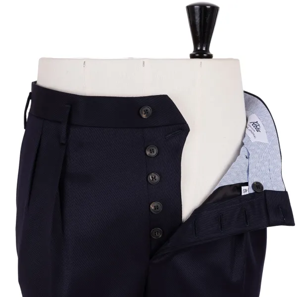 Rota Sartorial Exklusiv Fur Michael Jondral: Dunkelblaue Hose „Hollywood" Mit Two* Hose