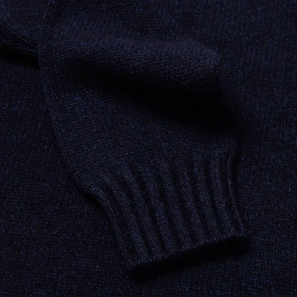 Fedeli Exklusiv Fur Michael Jondral: Dunkelblauer Rollkragenpullover Aus* Strickwaren