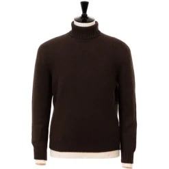 Fedeli Exklusiv Fur Michael Jondral: Rollkragenpullover In Kakaobraun Von Made O* Strickwaren