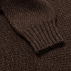 Fedeli Exklusiv Fur Michael Jondral: Rollkragenpullover In Kakaobraun Von Made O* Strickwaren
