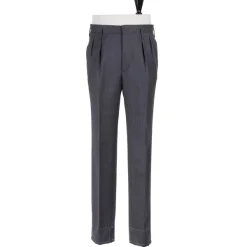 Rota Sartorial Exklusiv Fur Michael Jondral: Graue Hose „Hollywood" Mit Zwei Pleas* Hose