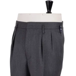 Rota Sartorial Exklusiv Fur Michael Jondral: Graue Hose „Hollywood" Mit Zwei Pleas* Hose