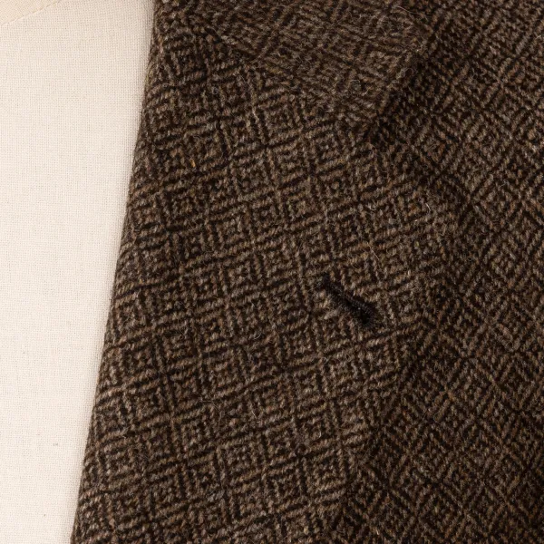 Orazio Luciano Exklusiv Fur Michael Jondral: Braune Jacke „Diamond Tweed" Aus* Anzugjacke