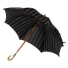 Maglia Gestreifter Regenschirm „Lord" Mit Massivem Holzgestell Und Griff Aus Hickoryholz* Regenschirme