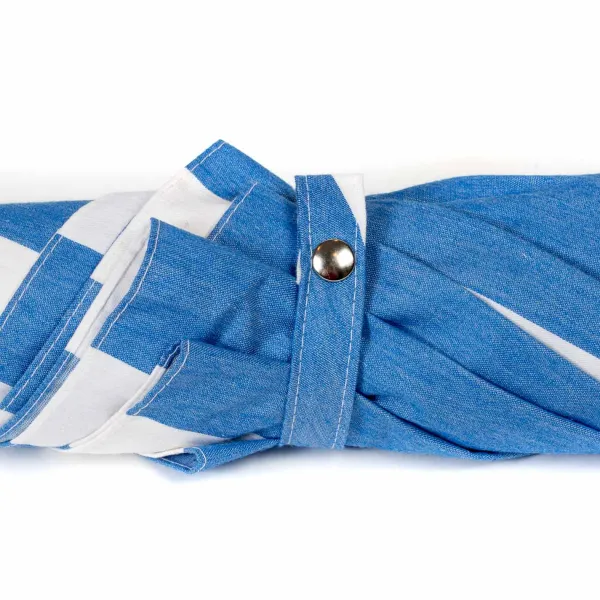 Maglia Gestreifter Sonnenschirm „Picknick" Mit Griff Aus Kastanienwurzel* Regenschirme