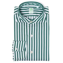 Finamore 1925 Gestreiftes Sportshirt Aus Reiner Baumwolle „Bourbon Stripes" Simone-Kragen* Freizeithemden