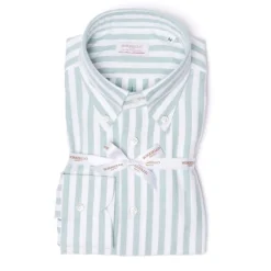 Borriello Gestreiftes Sportshirt Aus Reiner Baumwolle „New Ivy-League" Linea Passion* Freizeithemden