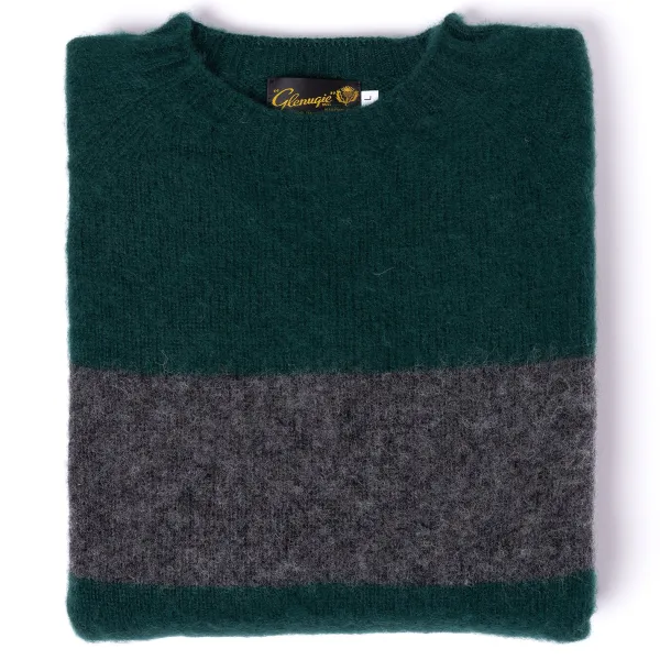 Glenugie Exclusive X Mj: Pullover Aus Reiner Wolle „College Stripe Jumper" C* Strickwaren