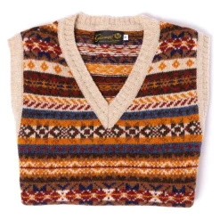 Glenugie Exclusive X Mj: Pullover „Fairisle Slipover" Aus Reiner Wolle Rein* Strickwaren