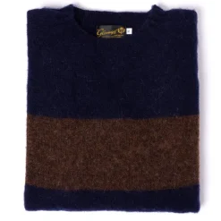 Glenugie Exclusive X Mj: Pullover Aus Reiner Wolle „College Stripe Jumper" C* Strickwaren